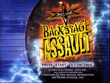 WCW Backstage Assault (USA) screen shot title